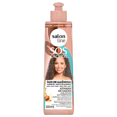 SALON LINE SOS CACHOS HUILE D'AMANDES ACTIVATEUR DE BOUCLES SANS RINÇAGE