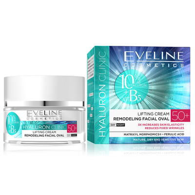 EVELINE HYALURON CLINIC DAY AND NIGHT CREAM 50+