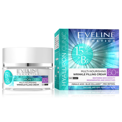 EVELINE HYALURON CLINIC DAY AND NIGHT CREAM 60+