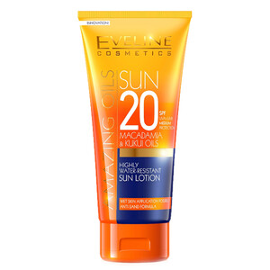 EVELINE SUN AMAZING OILS WATER RESISTANT SUN PROTECTION LOTION - SPF 20