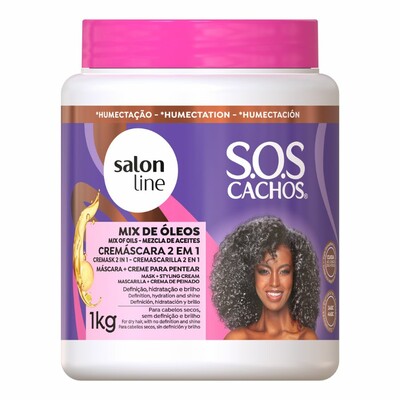 SALON LINE SOS CACHOS CREMÁSCARA 2 EM 1