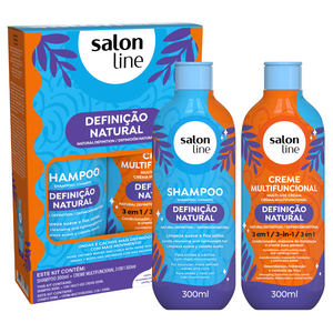 Salon Line Kit Definição Natural Champú + Crema Multifuncional