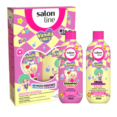Salon Line Kids Vanilla Vibes Kit Champú y Crema Multifuncional