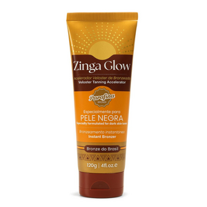 Parafina Bronze Zinga Glow Acelerador Bronzeado para Pele Negra