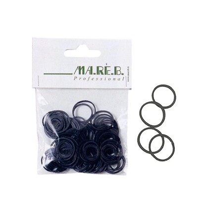  Mignon Gomas elásticas de pelo Negras