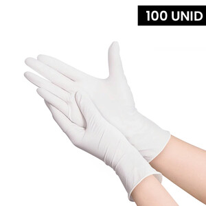 Latex gloves with powder
