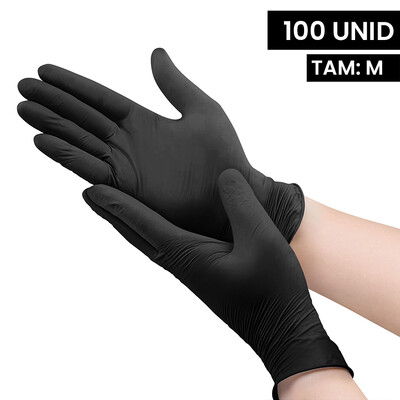 Powder-free Nitrile Gloves - Black