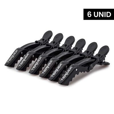 Terminx Set de 6 pinzas de cabello en color negro