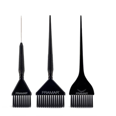 Framar Hair Colouring Brushes - Black