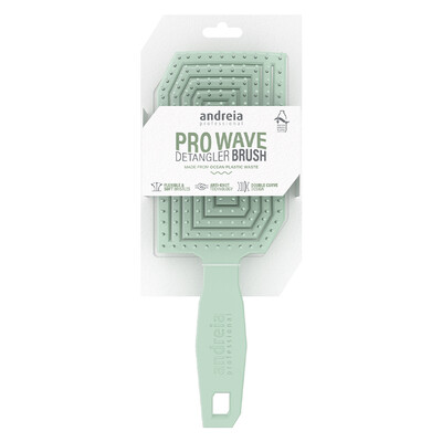 Andreia Pro Wave Detangler Brush Green Cepillo de pelo