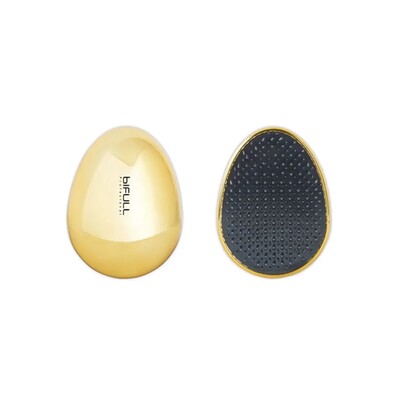 BIFULL DETANGLER HAIR EGG MINI ESCOVA DE CABELO OVAL DOURADO