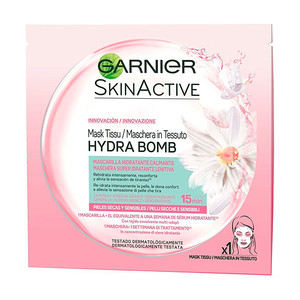 GARNIER MASKS IN SUPER MOISTURIZING AND SOOTHING FABRIC