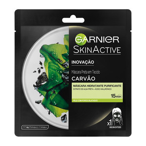 GARNIER MASK IN MOISTURIZING FABRIC WITH CHARCOAL AND ALGAE EXTRACT