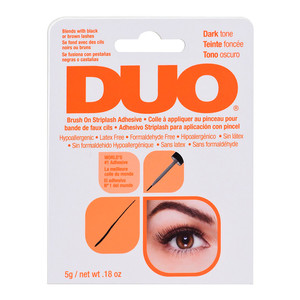 ADHESIVE DUO FOR APPLICATION OF EYELASHES WITH A BRUSH - DARK TONE