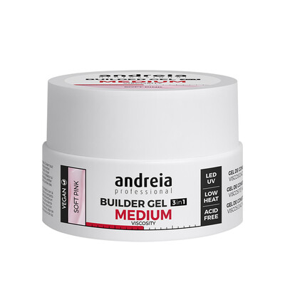 ANDREIA BUILDER GEL 3IN1 MEDIUM VISCOSITY SOFT PINK