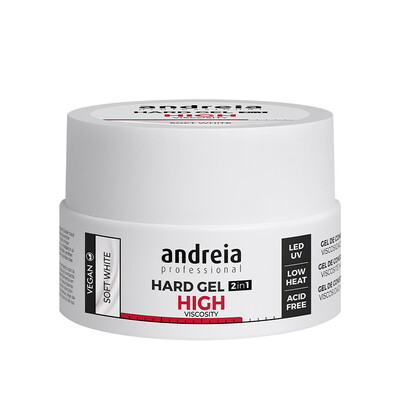 Andreia Hard Gel 2 in 1 Gel de construcción Alta Viscosidad Soft White
