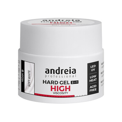 ANDREIA HARD GEL 2IN1 HIGH VISCOSITY - SOFT WHITE