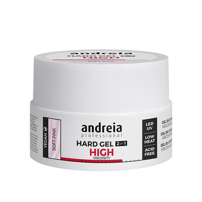 ANDREIA HARD GEL 2IN1 GEL CONSTRUÇÃO ALTA VISCOSIDADE SOFT PINK
