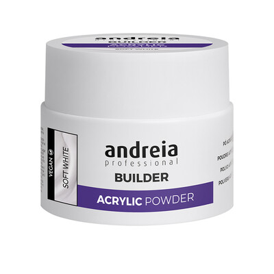 ANDREIA BUILDER ACRYLIC POWDER Poudre Acrylique pour la Construction d'Ongles Blanc Doux