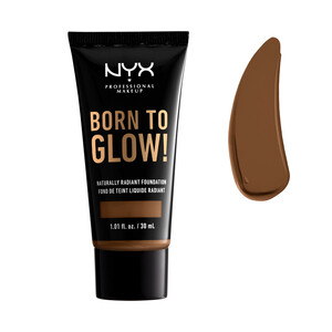 Base de maquillaje líquida iluminadora Born to Glow de Nyx Pro Makeup - Moc
