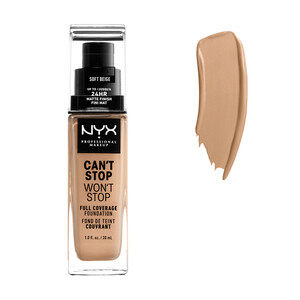 NYX PRO MAKEUP CANT STOP WONT STOP FULL COVERAGE FOUNDATION - BEIGE SUAVE
