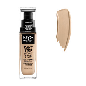 NYX PRO MAKEUP CANT STOP WONT STOP FULL COVERAGE FOUNDATION - WARM VANILLA
