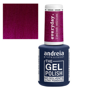 ANDREIA THE GEL POLISH EVERYDAY COLLECTION ED5 METALLIC CHERRY PINK HIGHLIG