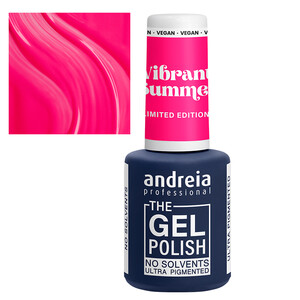 Andreia The Gel Polish Coleção Vibrant Summer VS5 Rosa avermelhado néon