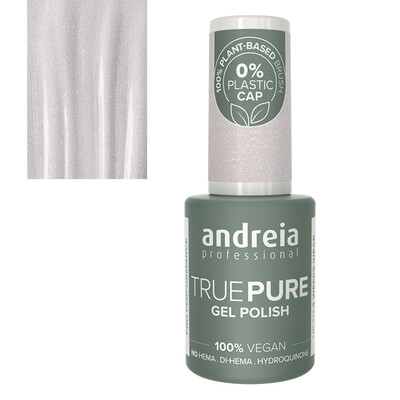 Andreia True Pure Esmalte de uñas en Gel T03 Blanco con purpurina