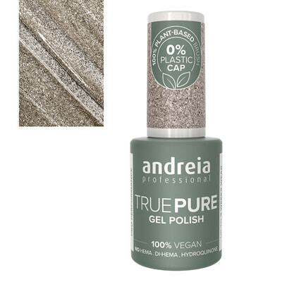 Andreia True Pure Esmalte de uñas en Gel T04 Glitter plateado