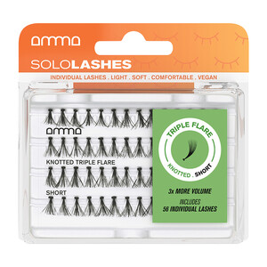 AMMA SOLOLASHES PESTANAS POSTIÇAS COM NÓ TRIPLE FLARE S