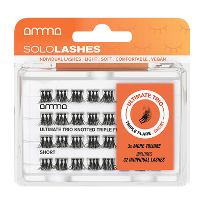 AMMA Sololashes Ultimate Trio Pestañas Postizas Triple Flare S