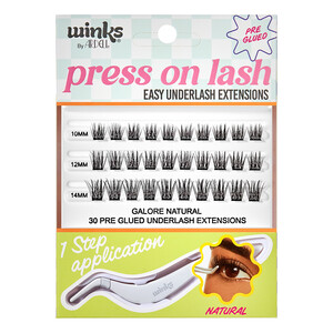 ARDELL WINKS PRESS ON PRE-GLUED UNDERLASH EXTENSIONS CLUSTERS NATURAL