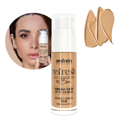 Andreia Refresh Silk Foundation By Bru 03 Cool Sand 