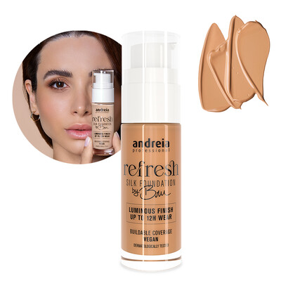 ANDREIA REFRESH SILK FOUNDATION BY BRU - 04 PEACH SORBET
