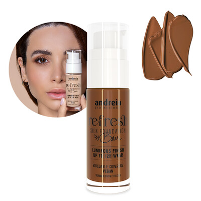 ANDREIA REFRESH SILK FOUNDATION BY BRU - 08 SALTED CARAMEL