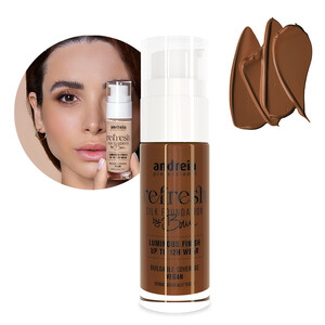 Andreia Refresh Silk Foundation By Bru 09 Milk Chocolate 