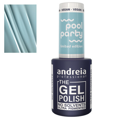 ANDREIA THE GEL POLISH COLEÇÃO POOL PARTY PP4 AZUL PASTEL