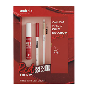 ANDREIA COFFRET MAKEUP RED OBSESSION LIP PACK