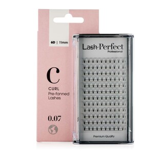 LASH PERFECT C 6D CURL 0.07 PRE-FANNED