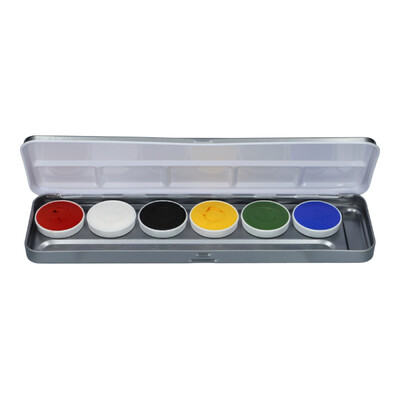 Superstar Aqua Face and Bodypaint Palette 6 Bright Colours