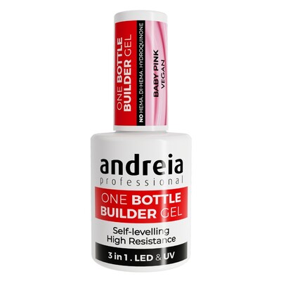 ANDREIA ONE BOTTLE GEL CONSTRUÇÃO 3 EM 1 BAIXA VISCOSIDADE BABY PINK