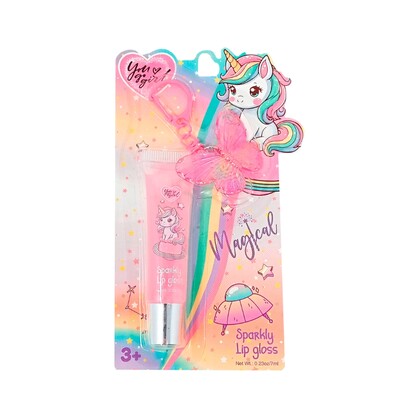 YOU GO GIRL Butterfly Lip Gloss with Glitter