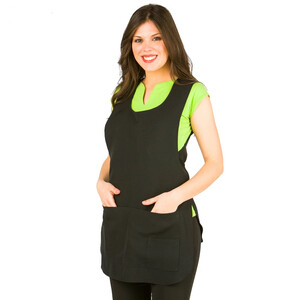LACLA  AVENTAL LISO PRETO