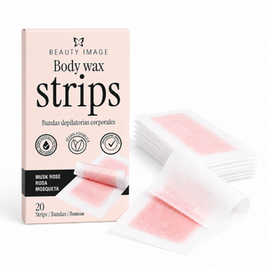 Beauty Image Bandas Corporais de Cera Fria Rosa Mosqueta