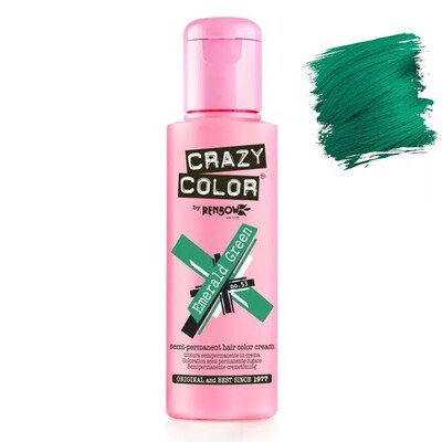 Crazy Color Crema de coloración Semipermanente 53 Esmerald Green
