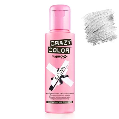 CRAZY COLOR CREME DE COLORAÇÃO SEMIPERMANENTE 027 SILVER