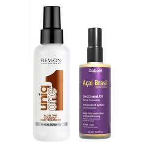 Kit Dia Sim Dia Sim UniqOne Coco + Açai Brasil Óleo Reparador