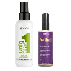Kit Dia Sim Dia Sim UniqOne Chá Verde + Açai Brasil Óleo Reparador