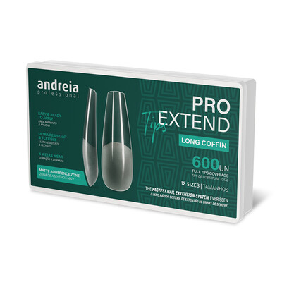 ANDREIA PRO EXTEND TIPS EXTENSIONS D'ONGLES FORMAT COFFIN LONG